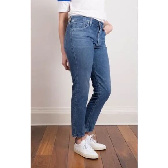 Citizens of Humanity Liya High Rise Classic Fit Crop Jeans Button Fly Women's 27 - Picture 13 of 14